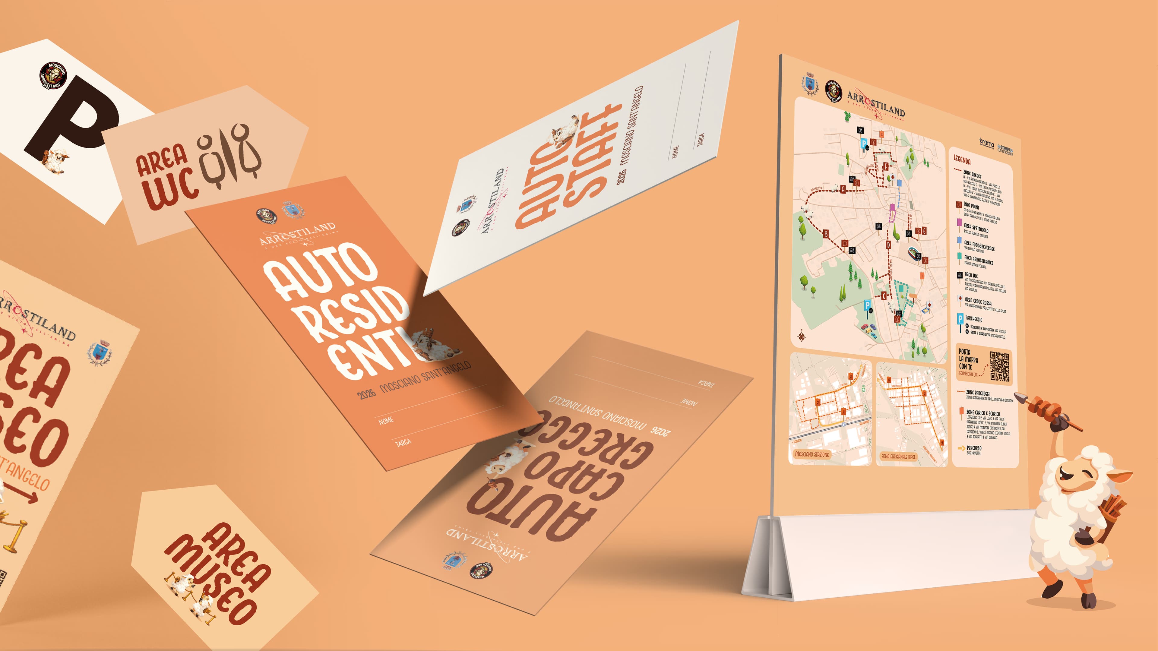Arrostiland 2026 — brand identity / segnaletica evento (2)