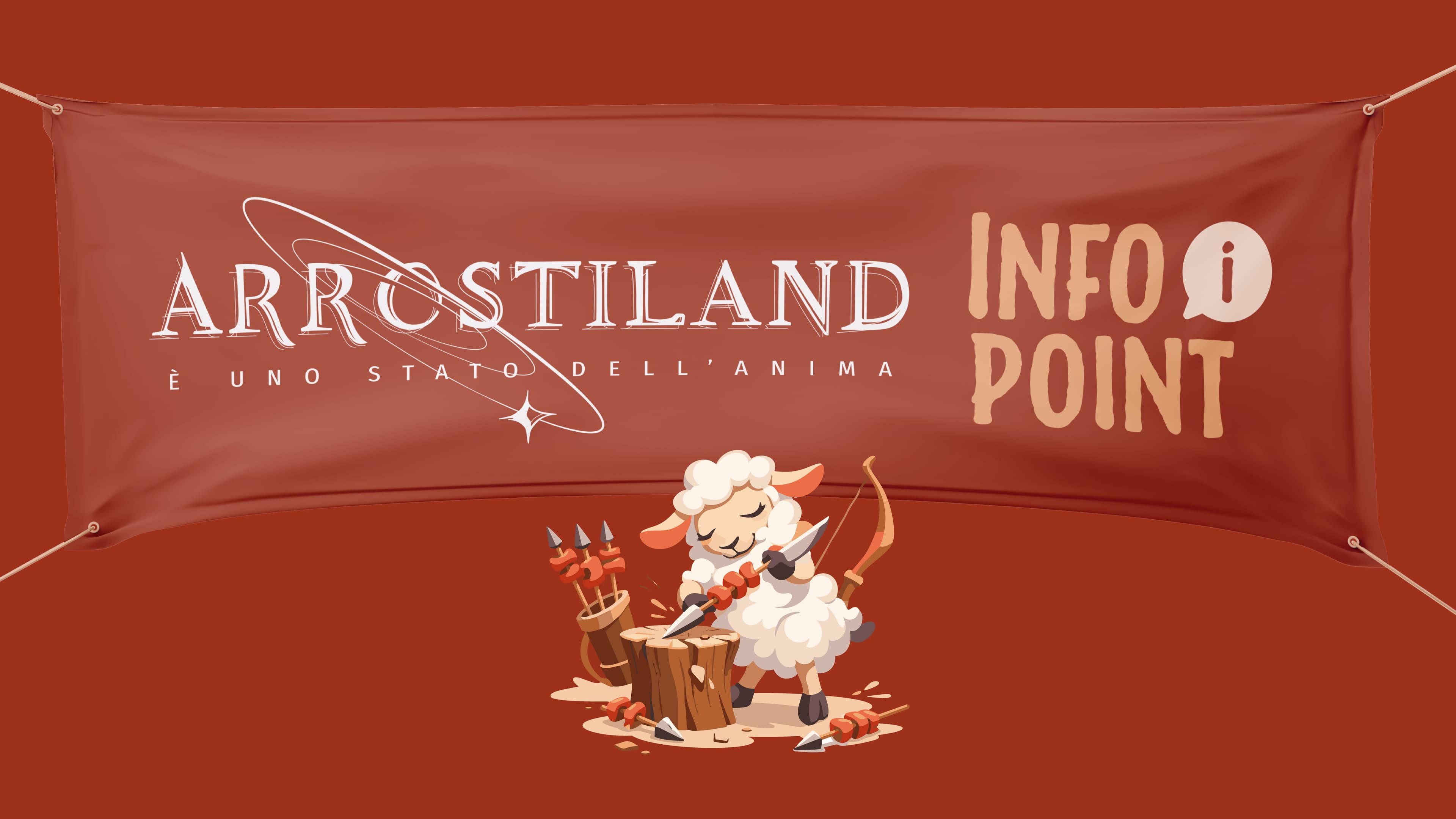 Arrostiland 2026 — brand identity / segnaletica evento (3)