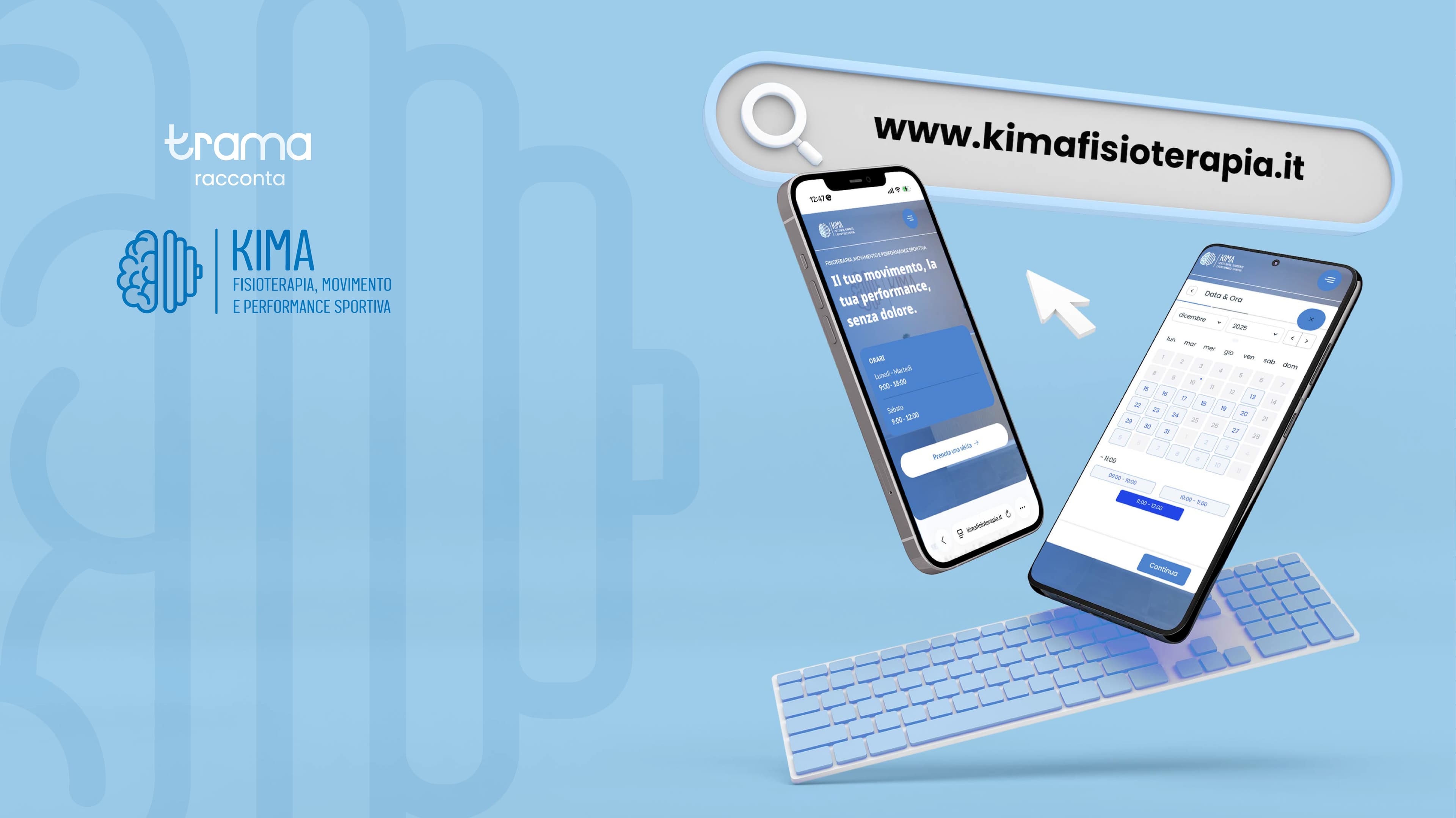 Kima Fisioterapia — sito web / brand identity